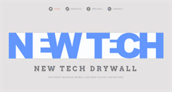 Desktop Screenshot of newtechdrywall.us