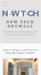 Mobile Screenshot of newtechdrywall.us